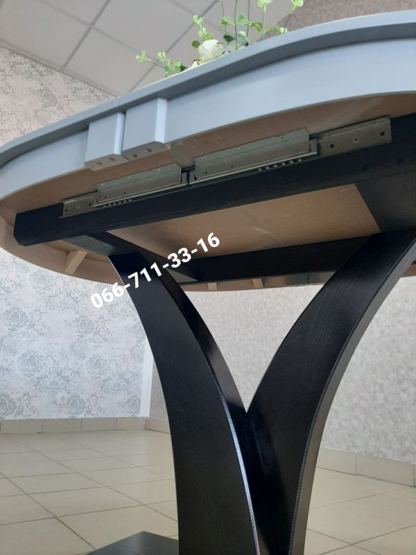 Стіл ТЕХАС / сірий-7045 / венге