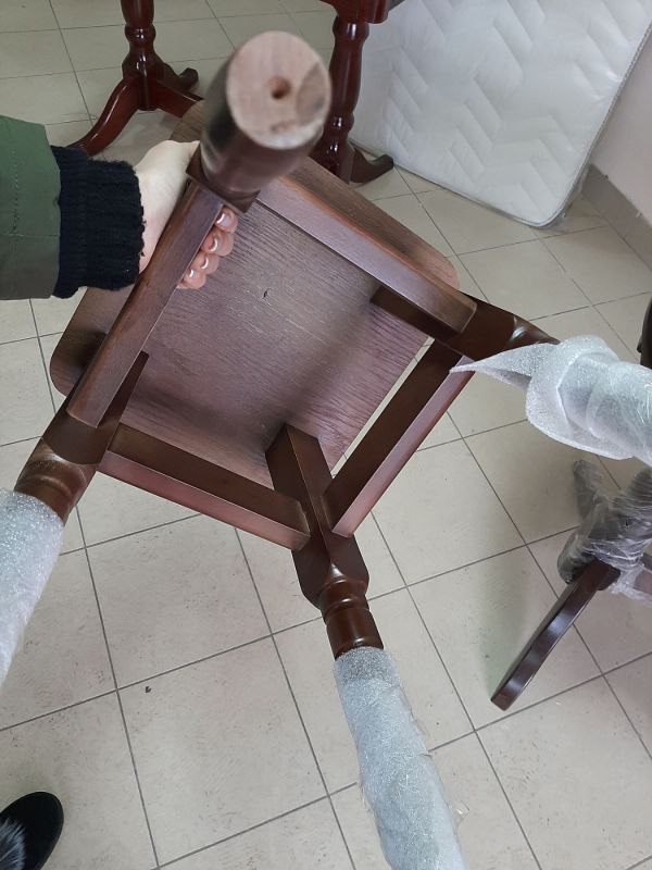 Табурет дерев’яний / горіх темний