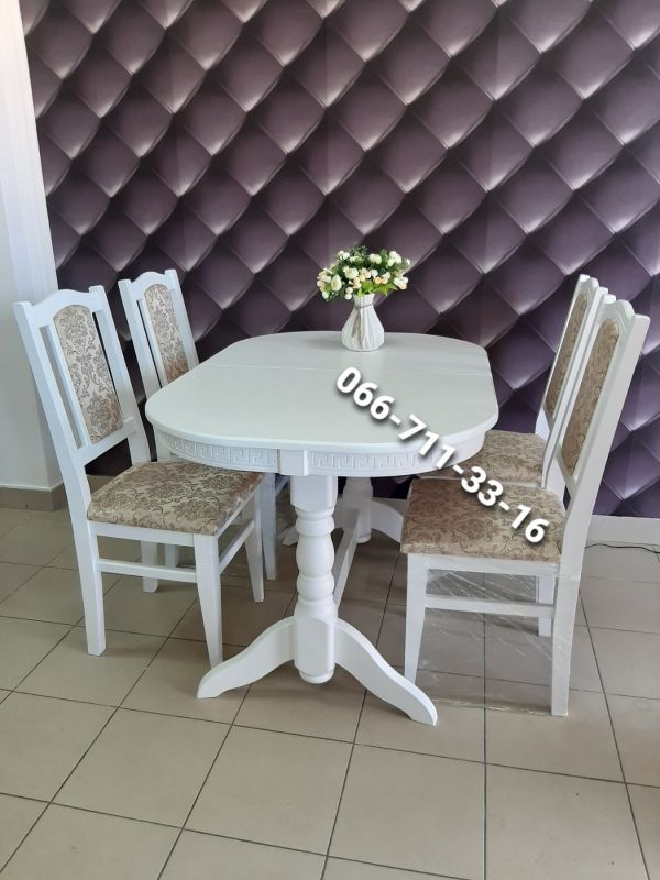 Обідній комплект ГОВЕРЛА / білий / Новинка