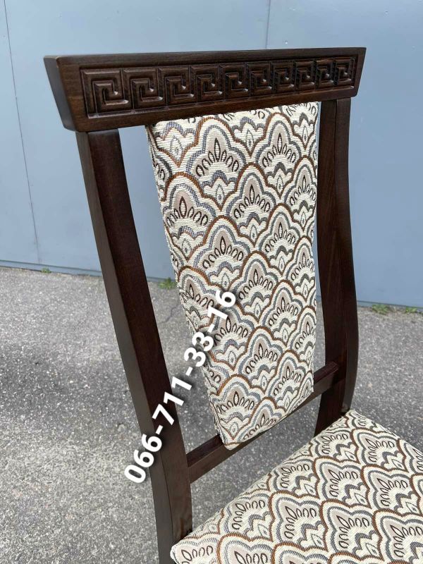 Стілець ВЕРСАЧЕ / горіх темний / Мідія Беж