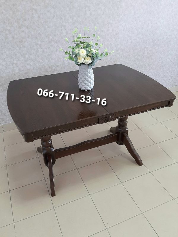 Стіл ЛЕО / горіх темний