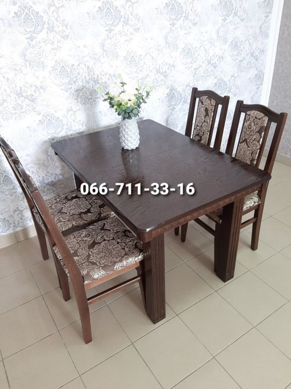 Обідній комплект ЄВРОПА / горіх темний / Міраж Темний