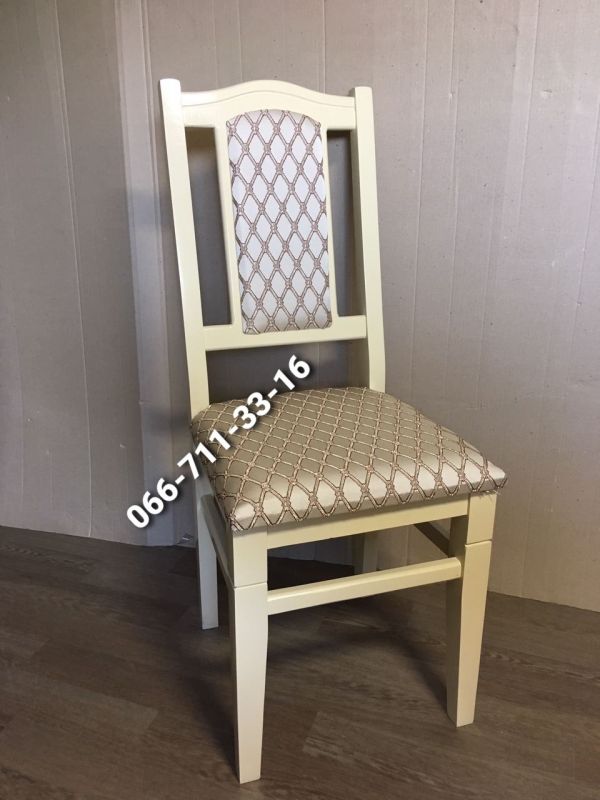 Стілець ФАРАОН / слонова кістка / Ромб Крупний