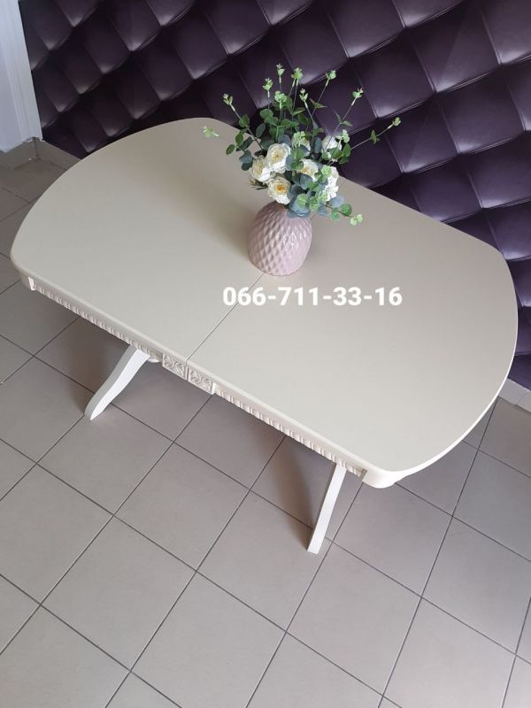 Стіл ЛЕО / слонова кістка