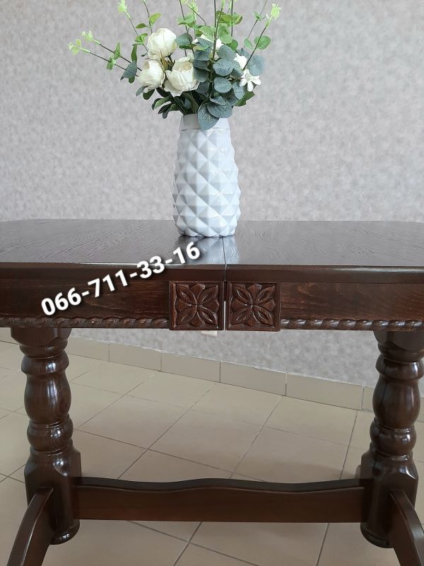 Стіл ЛЕО / горіх темний