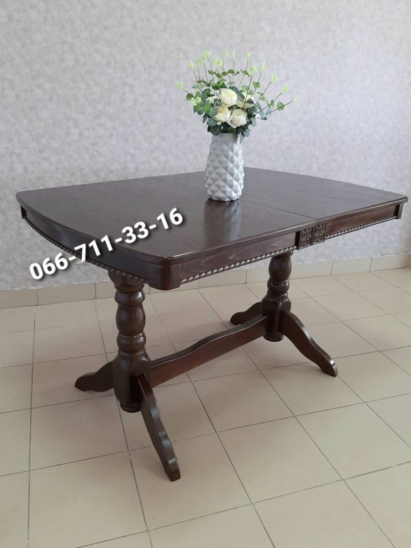 Стіл ЛЕО / горіх темний