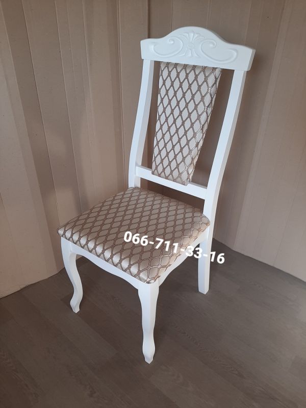 Стілець ГЛОРІЯ / білий / Ромб крупний