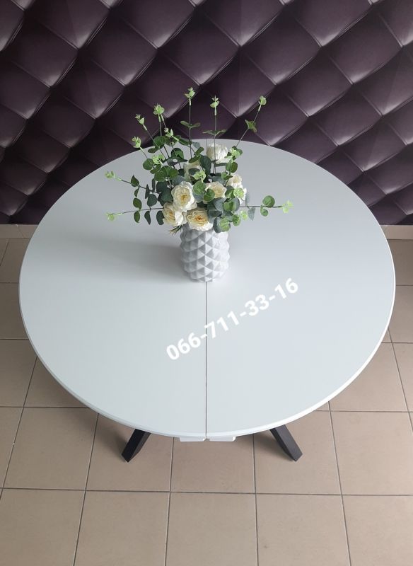 Стіл МАДРИД / білий / венге