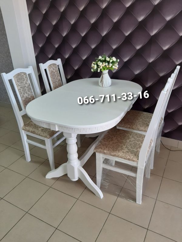 Обідній комплект ГОВЕРЛА / білий / Новинка