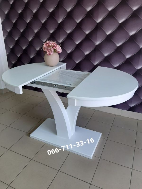 Стіл ТЕХАС-круглий / білий