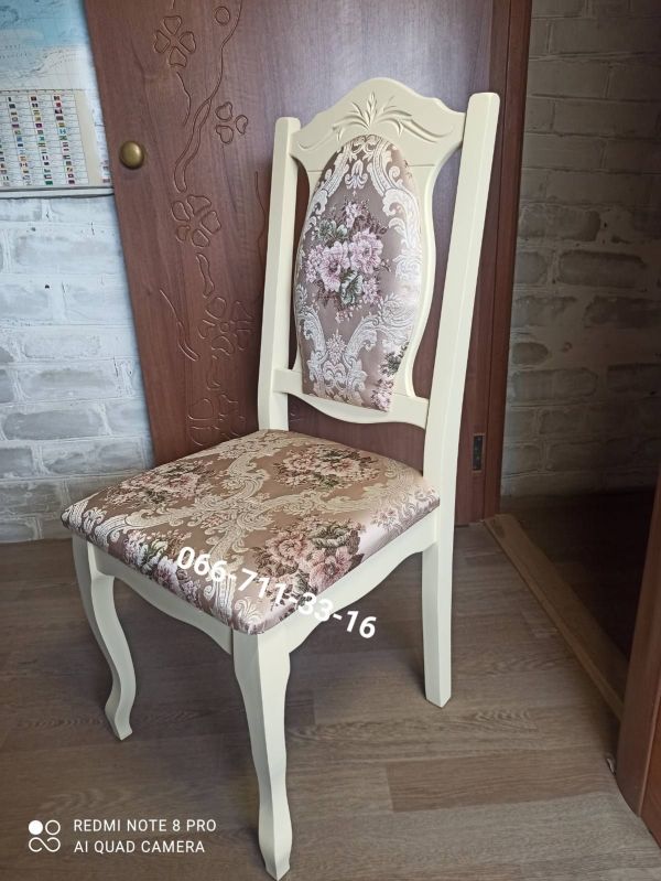 Стілець СЕНАТОР / слонова кістка + патина / Квітка Підбірна Нова