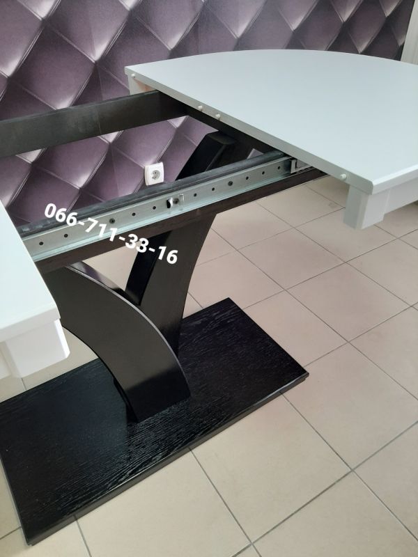 Стіл ТЕХАС білий / венге