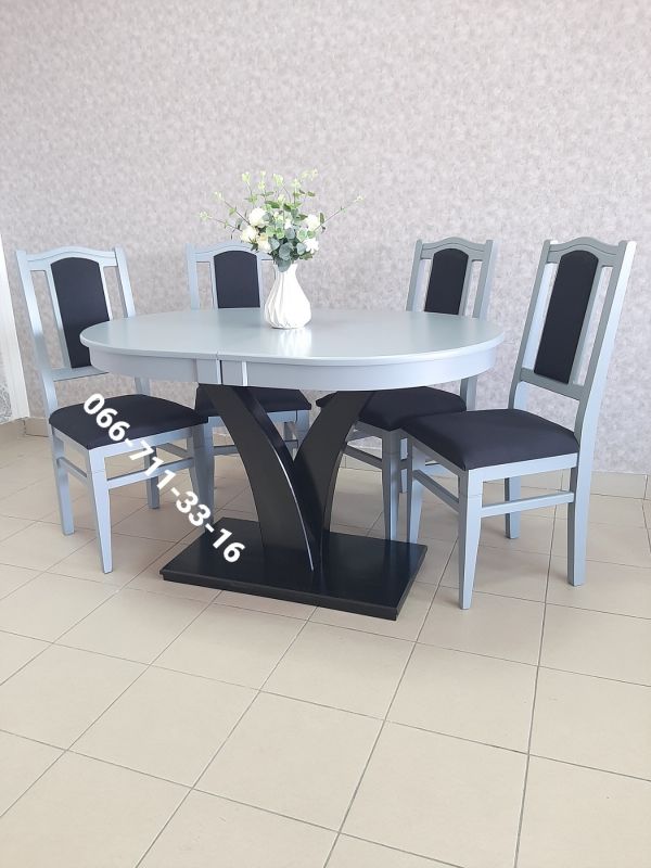 Стіл ТЕХАС / сірий-7045 / венге