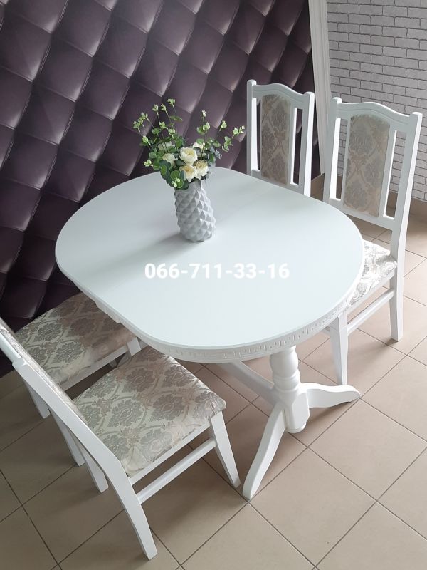 Обідній комплект КАРПАТИ / білий / Джангл