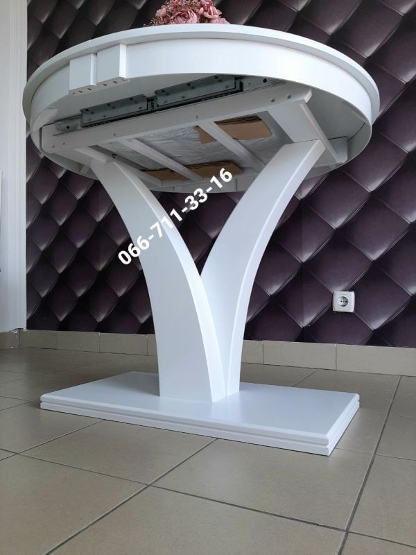 Стіл ТЕХАС-круглий / білий