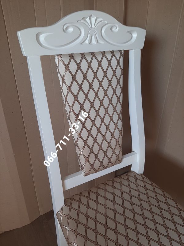 Стілець ГЛОРІЯ / білий / Ромб крупний