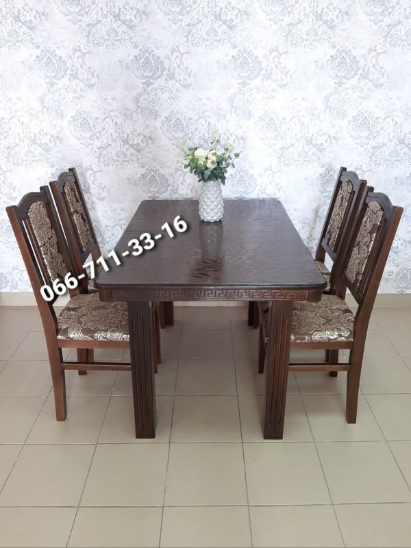 Обідній комплект ЄВРОПА / горіх темний / Міраж Темний