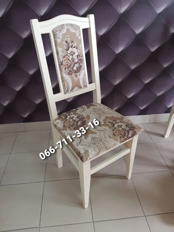 Стілець ФАРАОН / слонова кістка / Квітка Підбірна