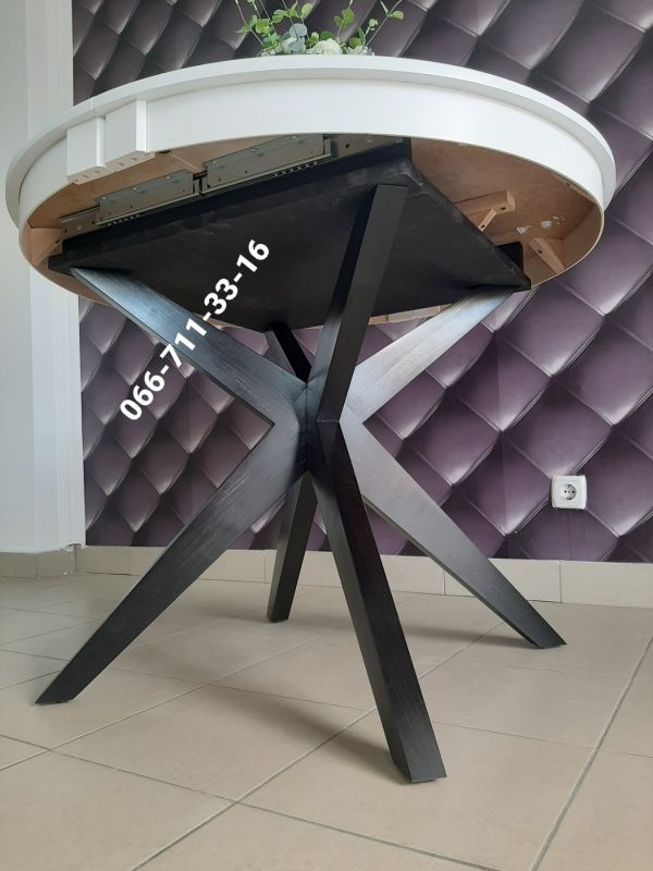 Стіл МАДРИД / білий / венге