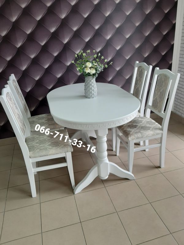 Обідній комплект КАРПАТИ / білий / Джангл