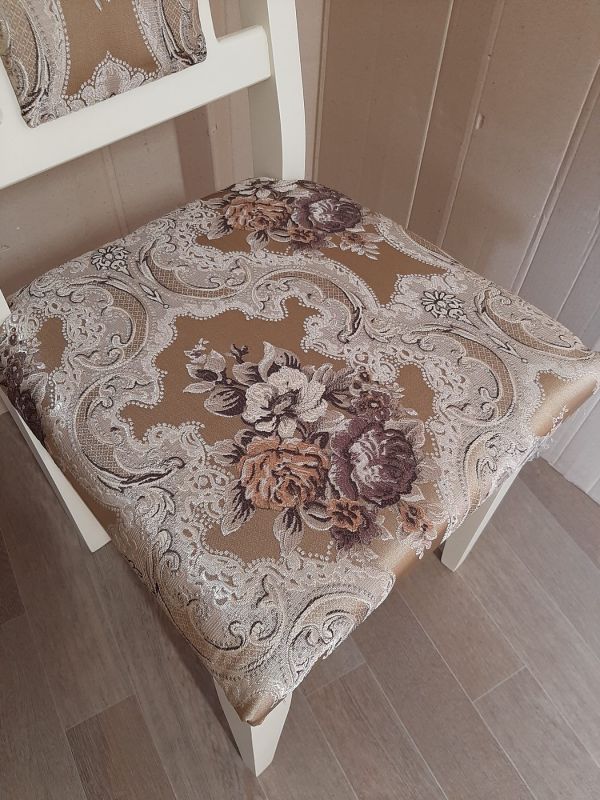 Стілець ФАРАОН / слонова кістка / Квітка Підбірна