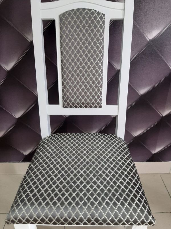 Стілець ФАРАОН / білий / Ромб Графіт