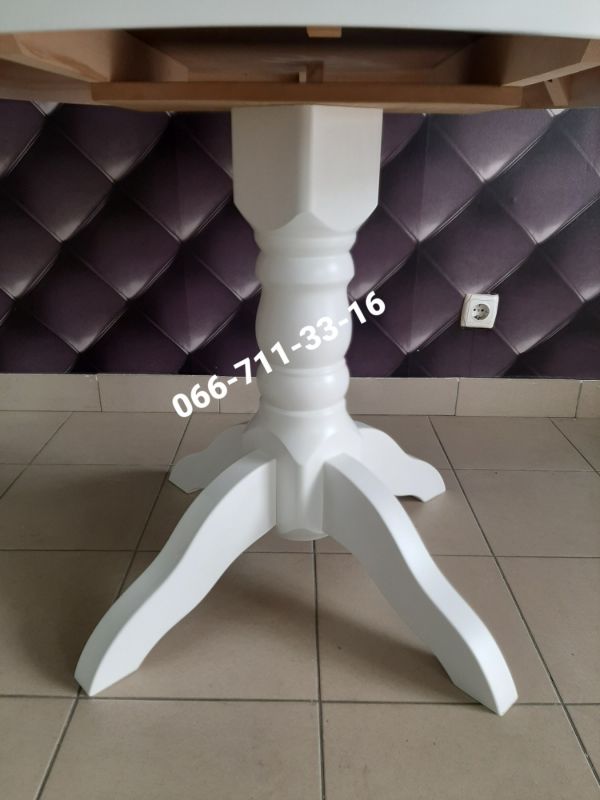 Стіл ЕКО-круглий / білий