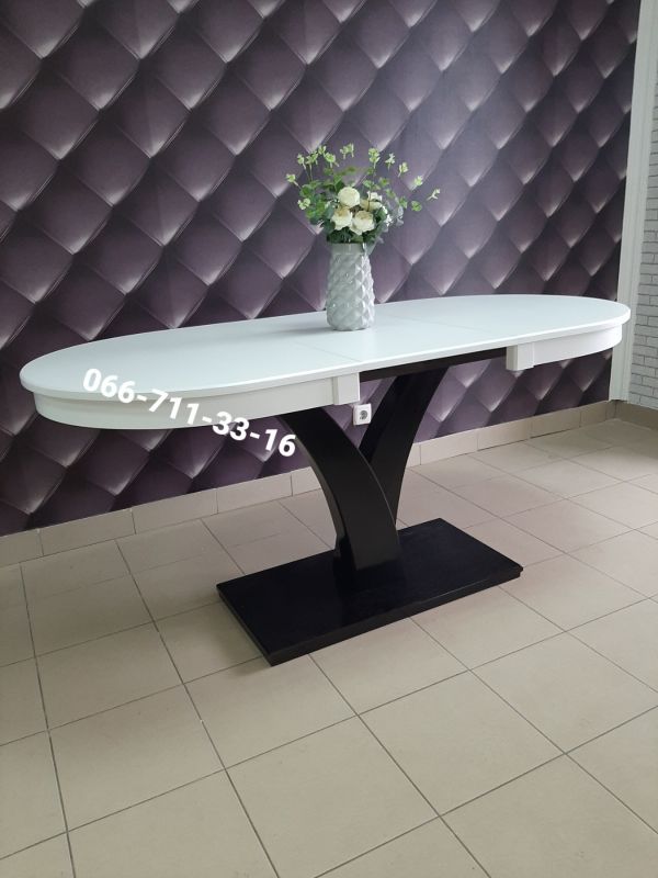 Стіл ТЕХАС білий / венге