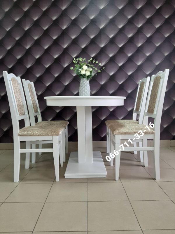Обідній комплект ТЕХАС / білий / Вінтаж Новинка