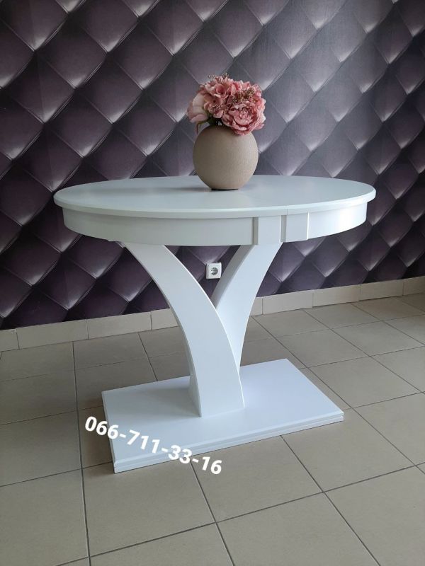 Стіл ТЕХАС-круглий / білий