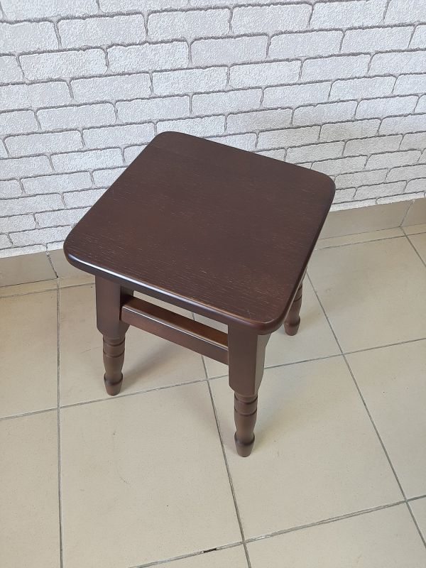 Табурет дерев’яний / горіх темний
