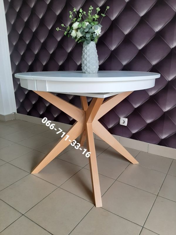 Стіл МАДРИД білий / дуб