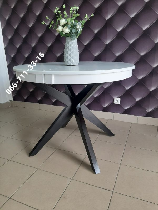 Стіл МАДРИД / білий / венге