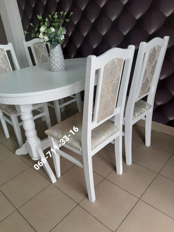 Обідній комплект КАРПАТИ / білий / Джангл