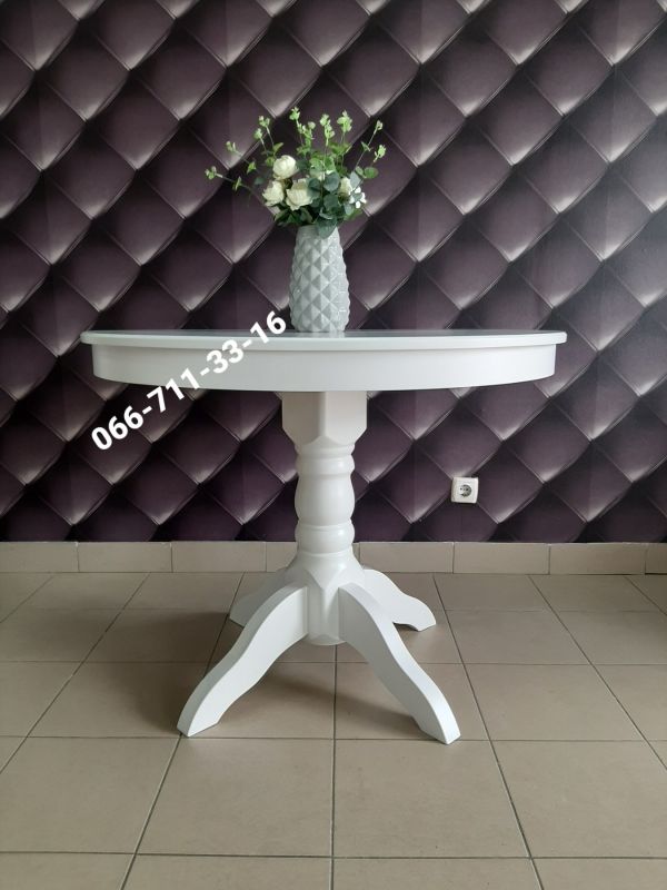 Стіл ЕКО-круглий / білий