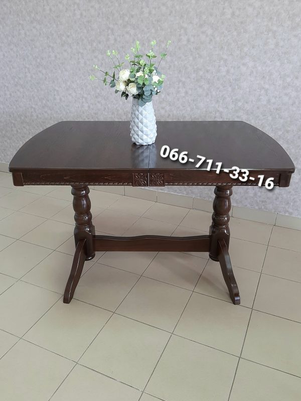 Стіл ЛЕО / горіх темний