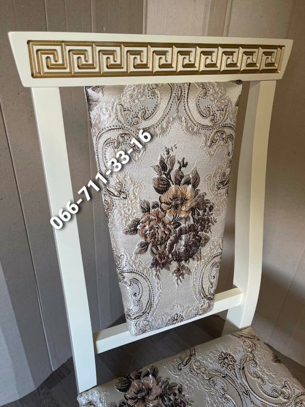 Стілець ВЕРСАЧЕ / слонова кістка + патина / Квітка Підбірна