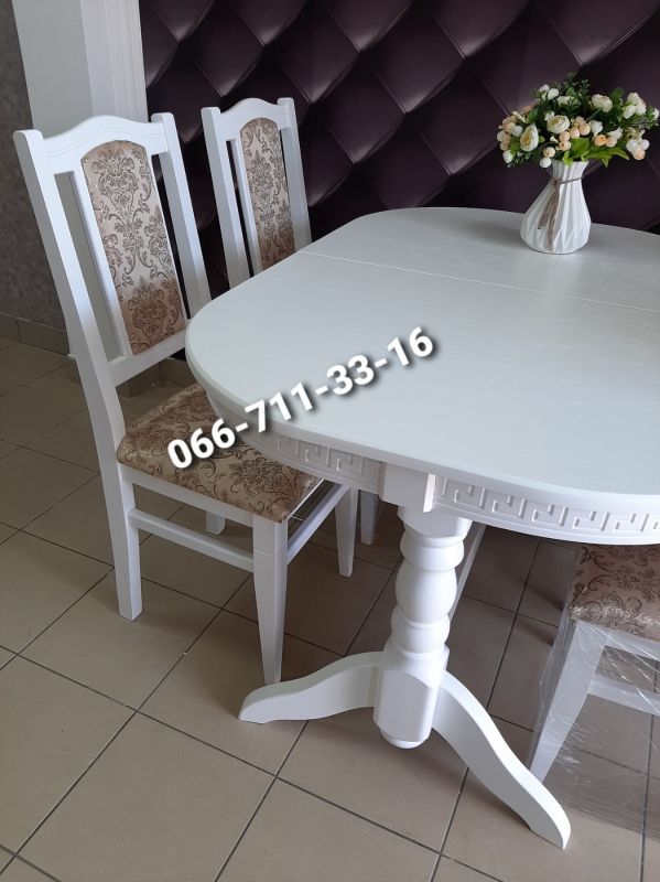 Обідній комплект ГОВЕРЛА / білий / Новинка