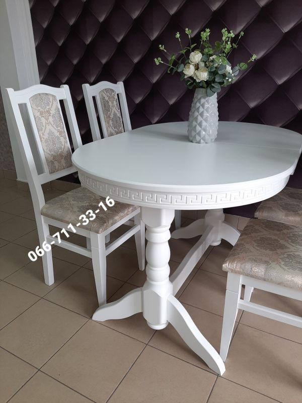 Обідній комплект КАРПАТИ / білий / Джангл