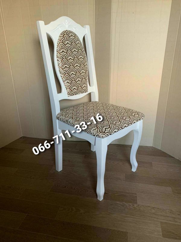 Стілець СЕНАТОР / білий / Мідія Беж