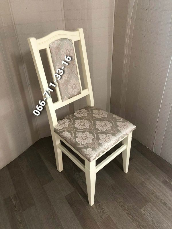 Стілець ФАРАОН / слонова кістка / Джангл Олива