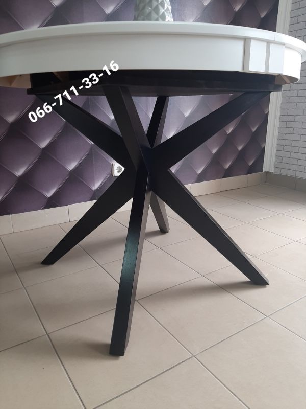 Стіл МАДРИД / білий / венге