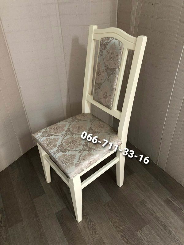 Стілець ФАРАОН / слонова кістка / Джангл Олива