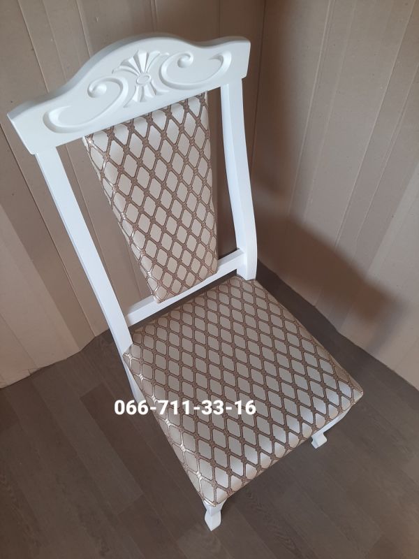 Стілець ГЛОРІЯ / білий / Ромб крупний