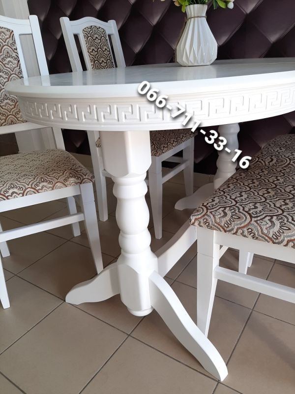 Обідній комплект КАРПАТИ / білий / Мідія