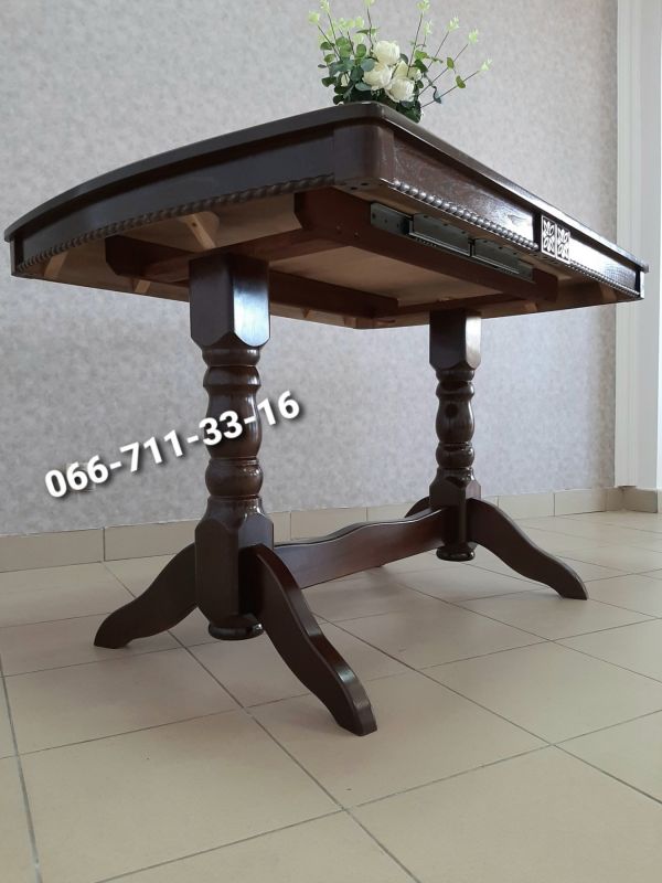 Стіл ЛЕО / горіх темний