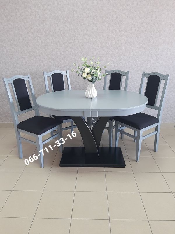 Стіл ТЕХАС / сірий-7045 / венге