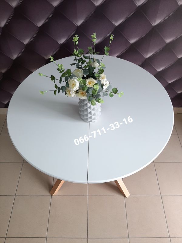 Стіл МАДРИД білий / дуб