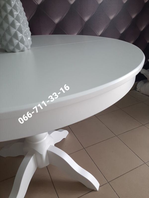 Стіл ЕКО-круглий / білий