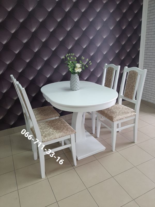 Обідній комплект ТЕХАС / білий / Вінтаж Новинка